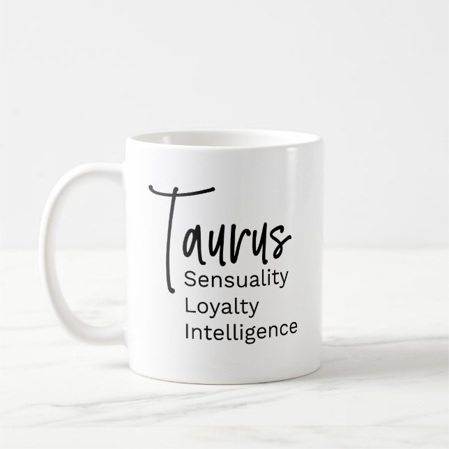 Mug signe du zodiaque du taurus signes positifs (Gauche)