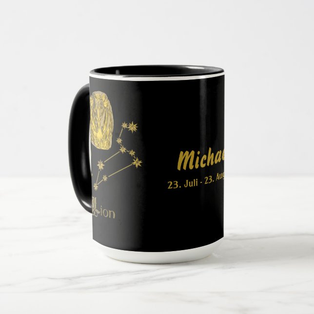 Mug Signe du zodiaque Lion - (Devant gauche)