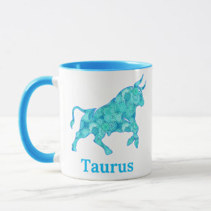 Mug Signe du zodiaque pour le Taureau dans des nuances