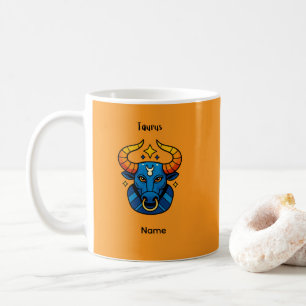 Mug Signe du zodiaque Taureau - Bulle céleste dorée mi