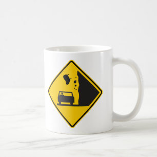 Mug Signe en baisse de route de zone de moutons
