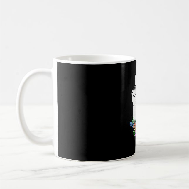 Mug Signe main ASL de l'enseignant (Gauche)