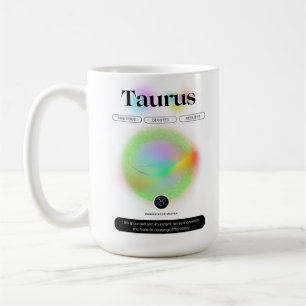 Mug Signe moderne Zodiac Taurus Citation Élément Terre