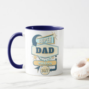 Mug SIGNE vintage Diner Super Papa