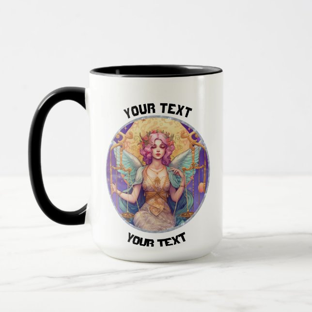 MUG SIGNE ZODIAC LIBRA PERSONNALISÉE (Gauche)