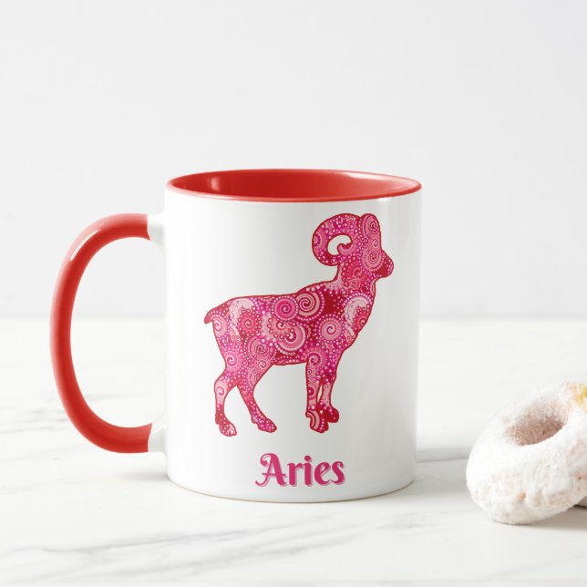 Mug Signe zodiaque pour les baies dans une fracture ro (Avec donut)