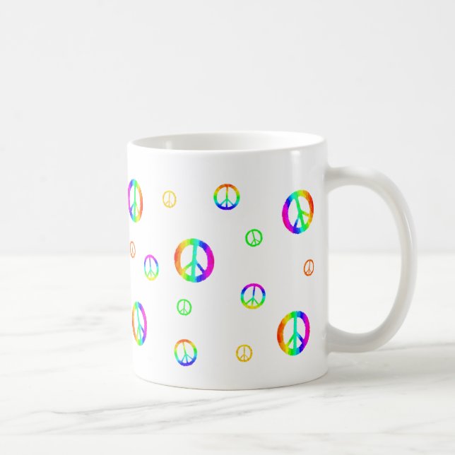 Mug Signes aléatoires de paix (Droite)