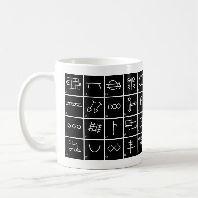 Mug Signes et symboles de clochard avec les séries #2 (Gauche)
