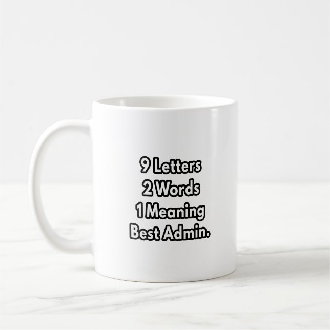 Mug Signification Best Admin amusant assistant adminis (Gauche)