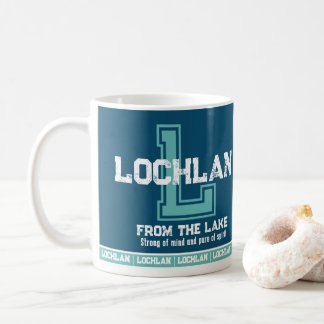 Mug Signification du nom Lochlan sports monogramme ble