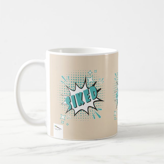 Mug SIKED Comic Speech Bubble Mème Drôle Creme (Gauche)