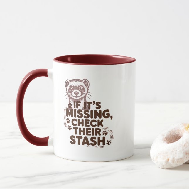 Mug S'il est manquant, vérifiez leur réserve (Avec donut)