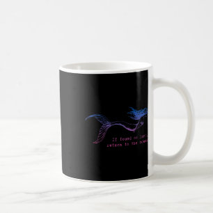 Mug S'Il Est Trouvé Sur Terre Retour À L'Océan Sirène 