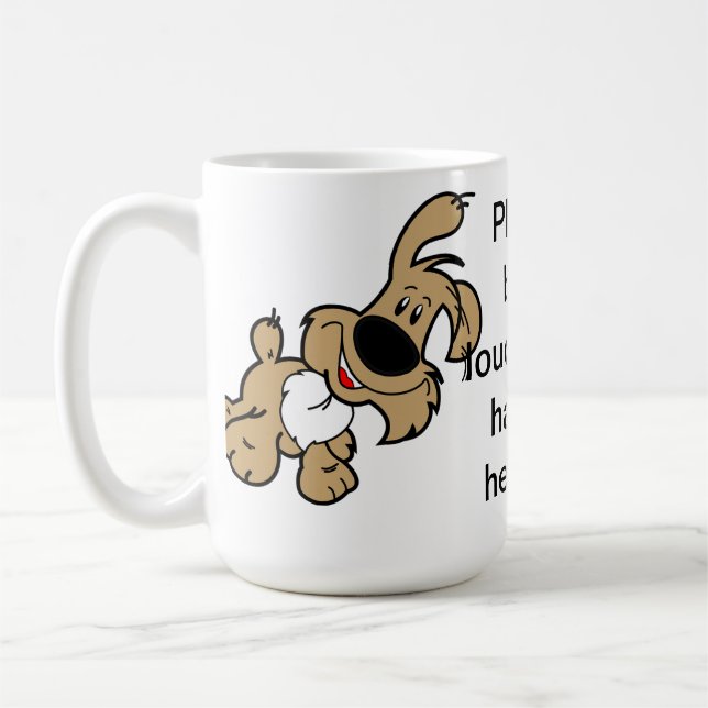 Mug S'il vous plaît, écorchez plus fort. Je suis diffi (Gauche)
