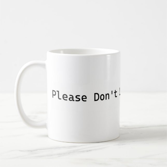 Mug S'il vous plaît, n'allumez pas la science ! (Gauche)