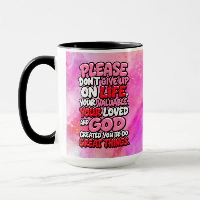 Mug S'il vous plaît ne pas abandonner (Gauche)