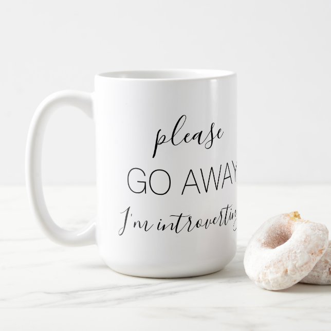 MUG S'IL VOUS PLAÎT, PARTEZ QUE JE PRÉSENTE (Avec donut)