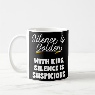 Mug Silence est Golden Kids Suspicious mème pour maman
