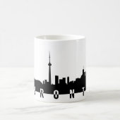Mug silhoue de noir de symbole de ville du Canada de (Centre)