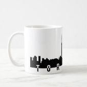 Mug silhoue de noir de symbole de ville du Canada de (Gauche)