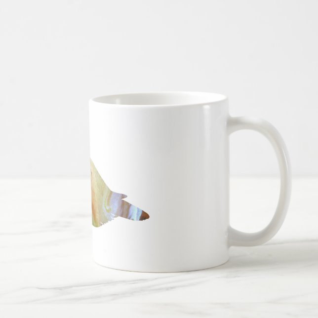 Mug Silhouette abstraite de canard d'Eider (Droite)