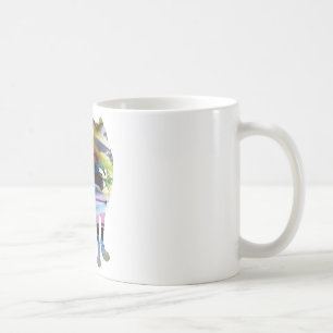 Mug Silhouette abstraite de loup
