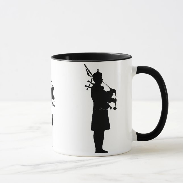 Mug Silhouette Bagpiper (Droite)