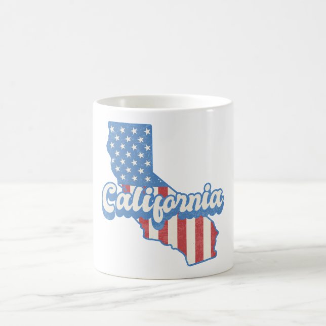 Mug Silhouette California Stars & Stripes (Centre)