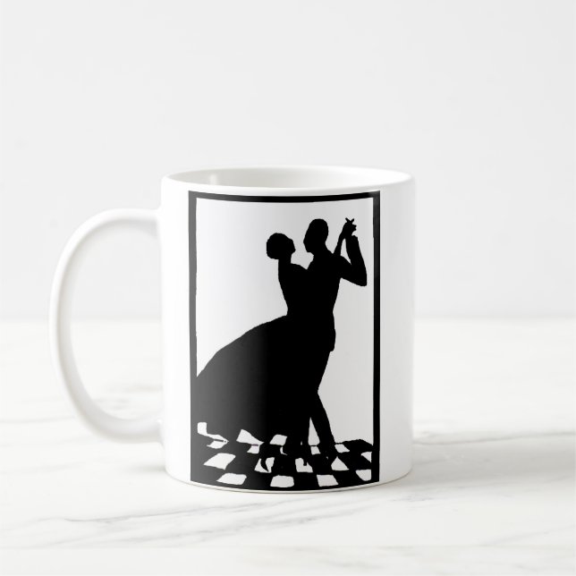 Mug silhouette couple dancing in the dark (Gauche)