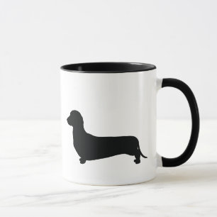 Mug Silhouette de base de teckel