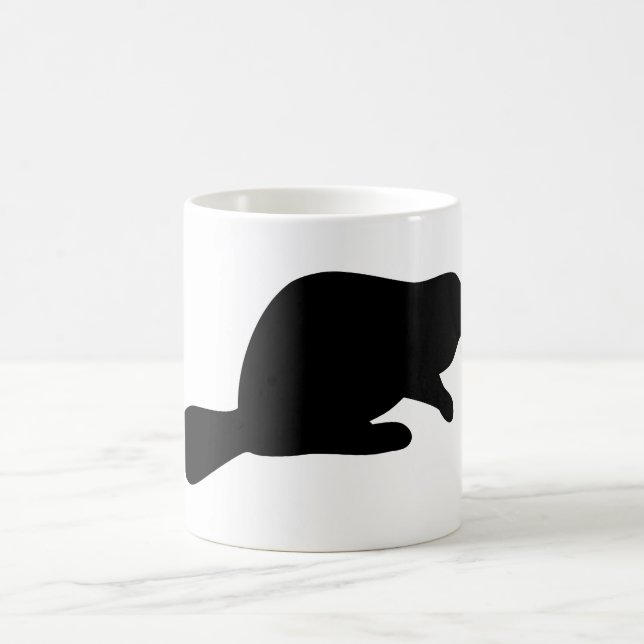 Mug Silhouette de castor (Centre)