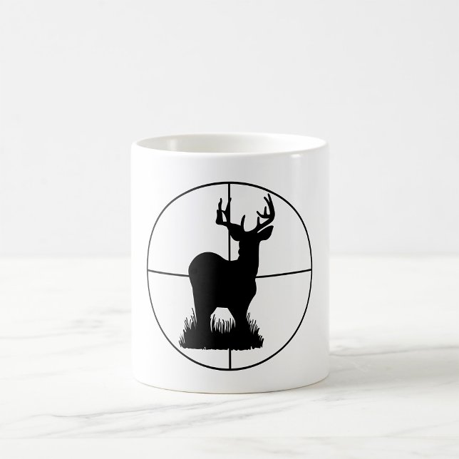 Mug Silhouette de cible de chasse au cerf (Créateur téléchargé)