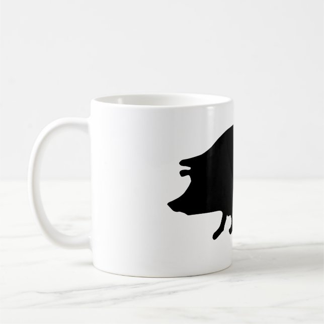 Mug Silhouette de cochon (Gauche)