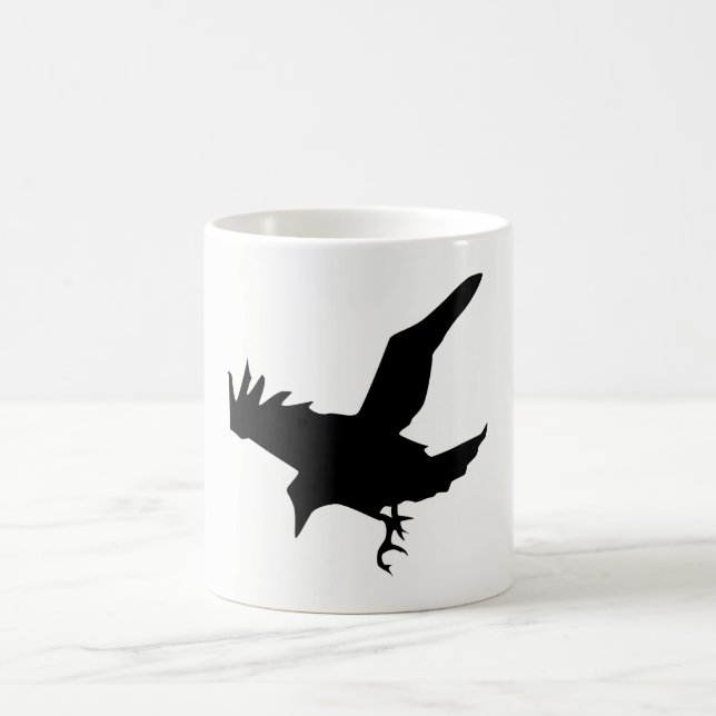 Mug Silhouette de corbeau (Centre)
