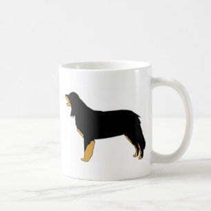 Mug silhouette de couleur de hovawart
