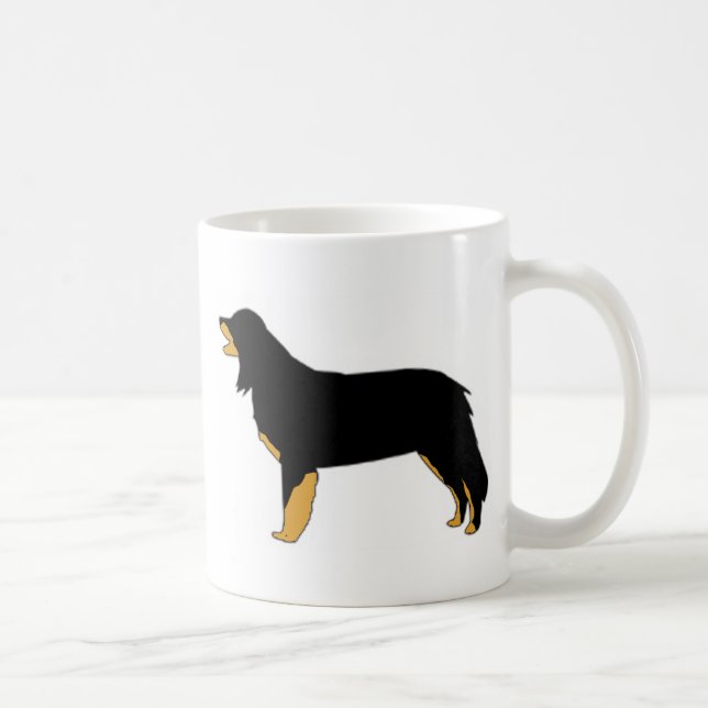 Mug silhouette de couleur de hovawart (Droite)