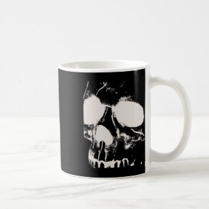 Mug Silhouette de crâne Art graphique Rock Grunge Hall