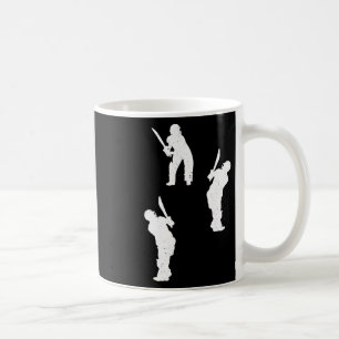 Mug Silhouette de cricket Silhouettes de joueurs de cr