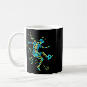 Mug Silhouette de football dynamique _2