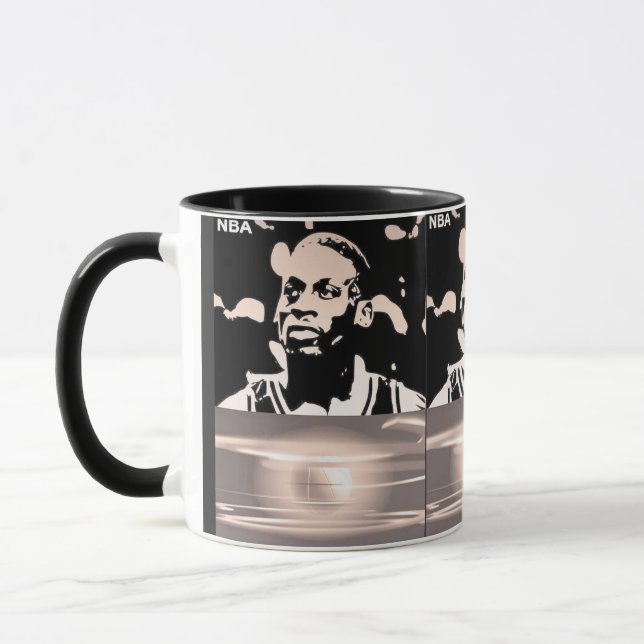 Mug silhouette de joueur célébré  (Gauche)