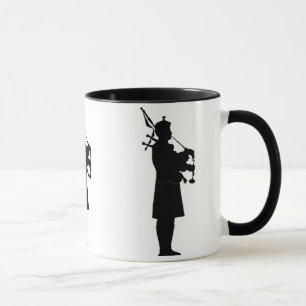 Mug Silhouette de joueur de cornemuse