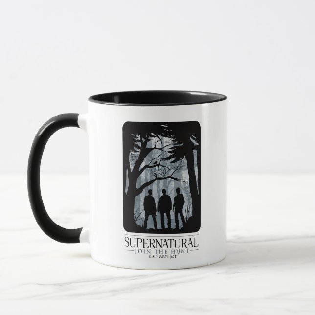 Mug Silhouette de la forêt surnaturelle (Gauche)