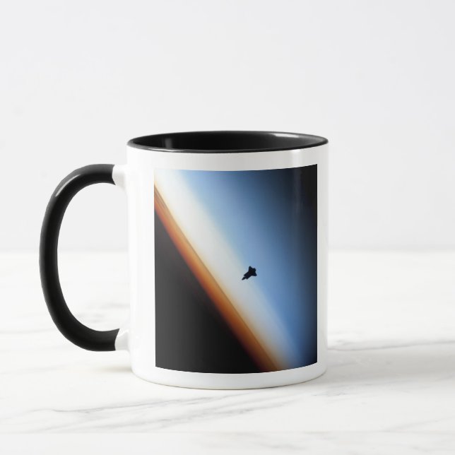 Mug Silhouette de la navette spatiale Endeavor (Gauche)