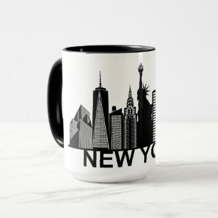 Mug silhouette de la ville de New York