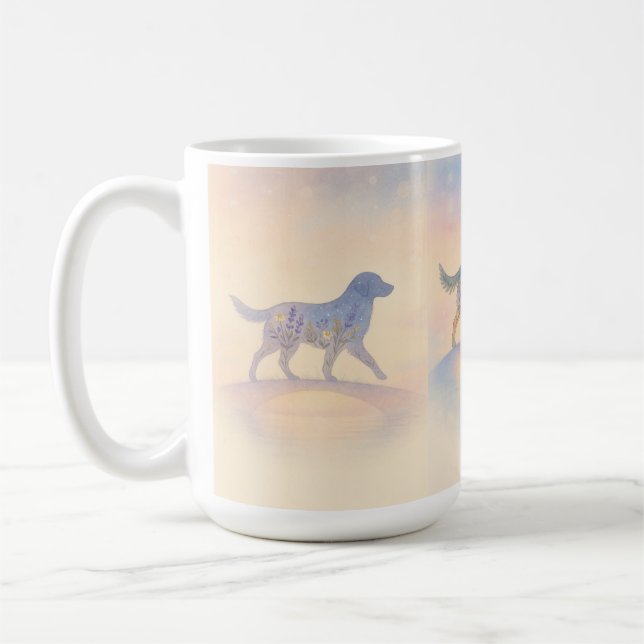 Mug Silhouette de l'animal de compagnie Wildflower Rai (Gauche)