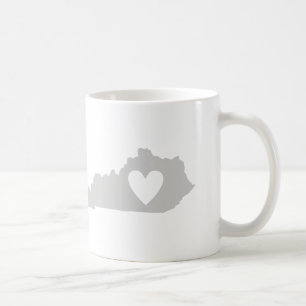 Mug Silhouette de l'État du Coeur du Kentucky