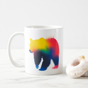 Mug Silhouette de l'ours de peinture au Spray minimali