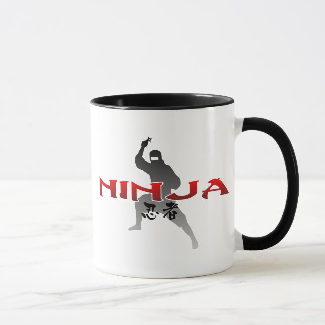 Mug Silhouette de Ninja (Droite)