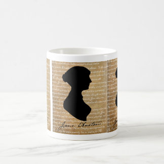 Mug Silhouette de page de Jane Austen