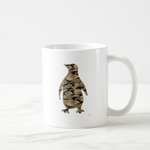Mug Silhouette de pingouin de camouflage